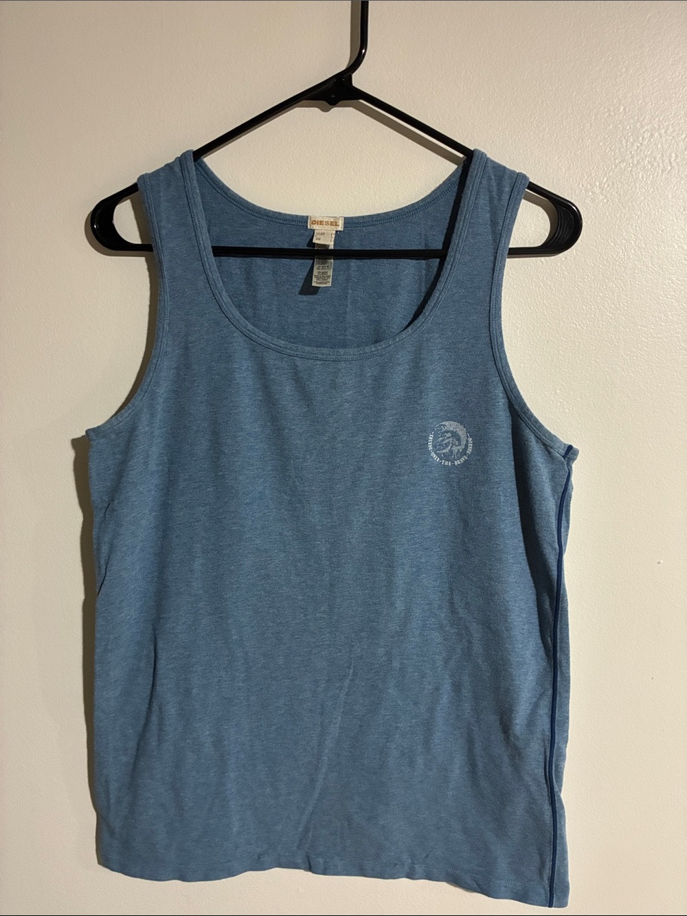 Diesel Men’s Blue Heathered Only The Brave Tank Top